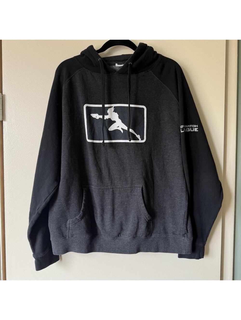 Overwatch League Blizzard Gaming Hoodie Black Pullover Esports Sweatshirt L